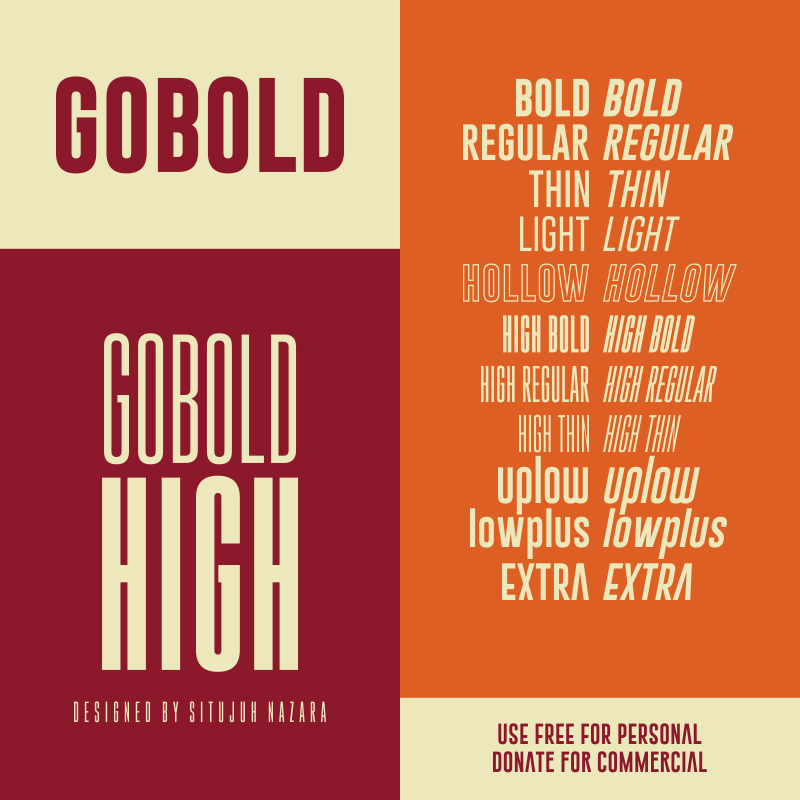 Gobold Bold Italic font